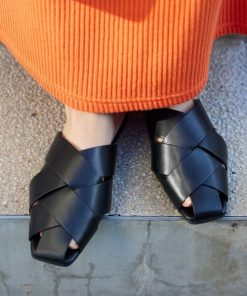 FREAK'S STORE 「FREAK'S STORE」 フラットサンダル 24.5cm ブラック レディース