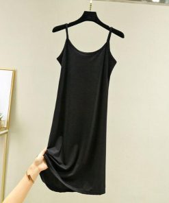 選べる着丈 ノースリーブ キャミソール ショートワンピース ワンピース ペチコート キャミソールワンピース インナーワンピース シンプル