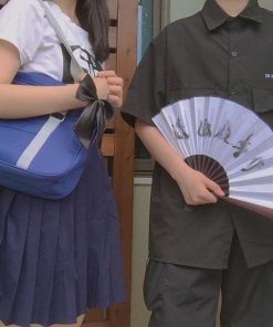 ショルダーナイロンバッグ 肩掛け サブバッグ レディース 斜めがけ スクールバッグ ナイロン 学生カバン 紺 グレー ブラック 痛バッグ 学生鞄 大容