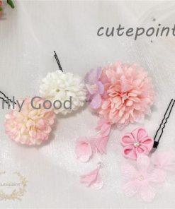 髪飾り 浴衣 成人式 七五三 卒業式 髪留め ヘアアクセサリー 着物 和風 和装小物 おしゃれ 可愛い 花飾り造花 手作り 振袖 結婚式 花火大会