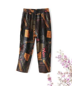 ！サルエル レディース パンツ 柄付き バルーンパンツ ゆったり カジュアル 九分丈 ボトムス 美脚 おしゃれ 夏物 新作 涼しい 薄手